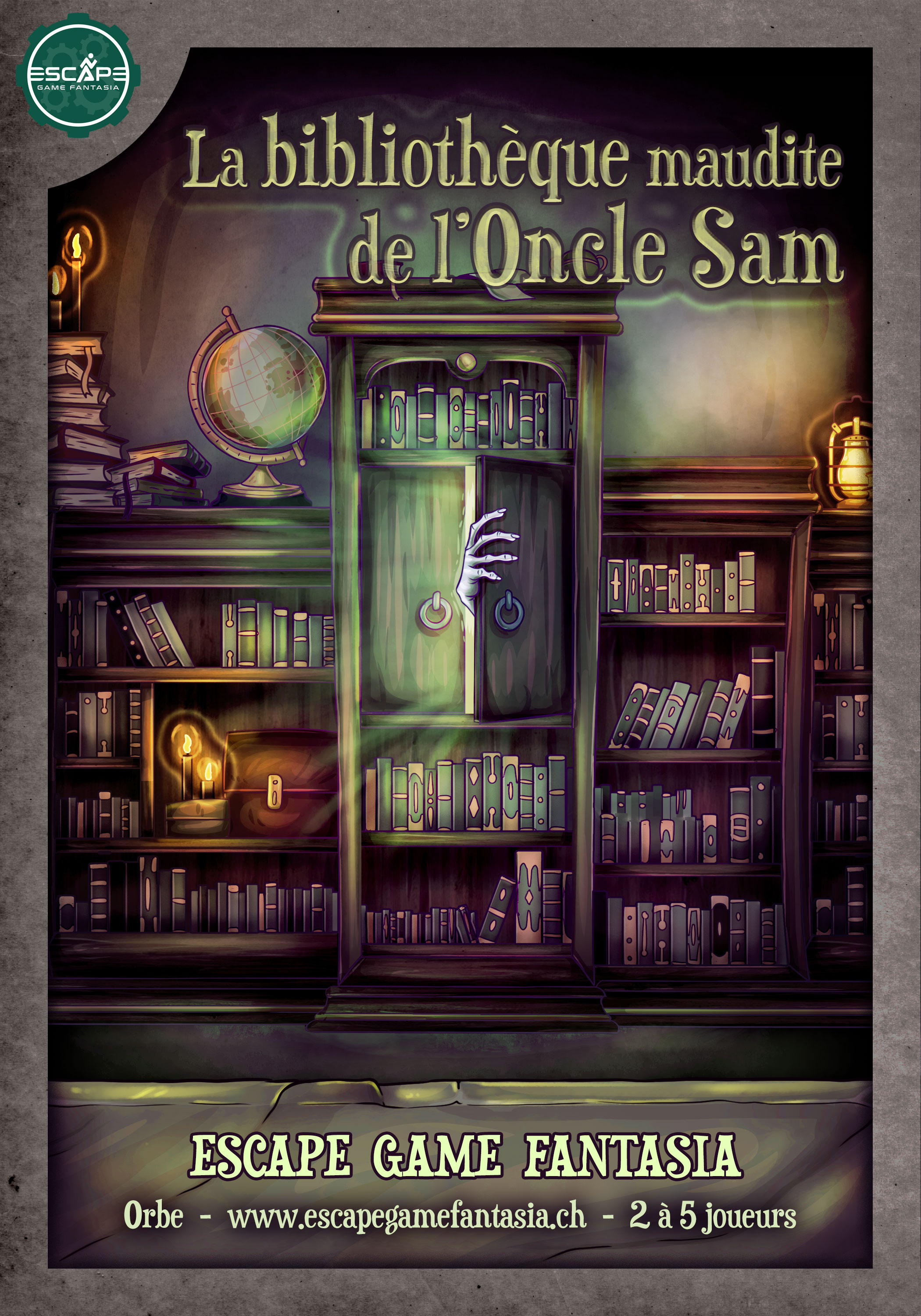 La bibliothèque maudite de l'Oncle Sam — affiche